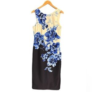 Maeve NWT blue & white shift midi dress